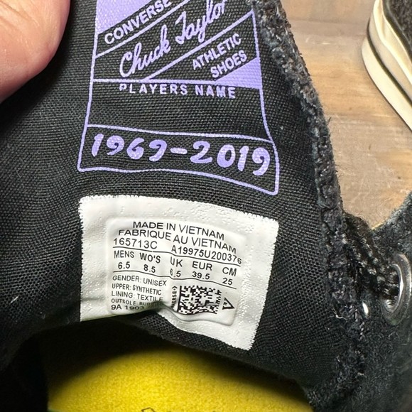 Converse Womens Chuck 70 Pride Athletic Shoes Rainbow 165713C High Top 8.5M - Picture 11 of 12